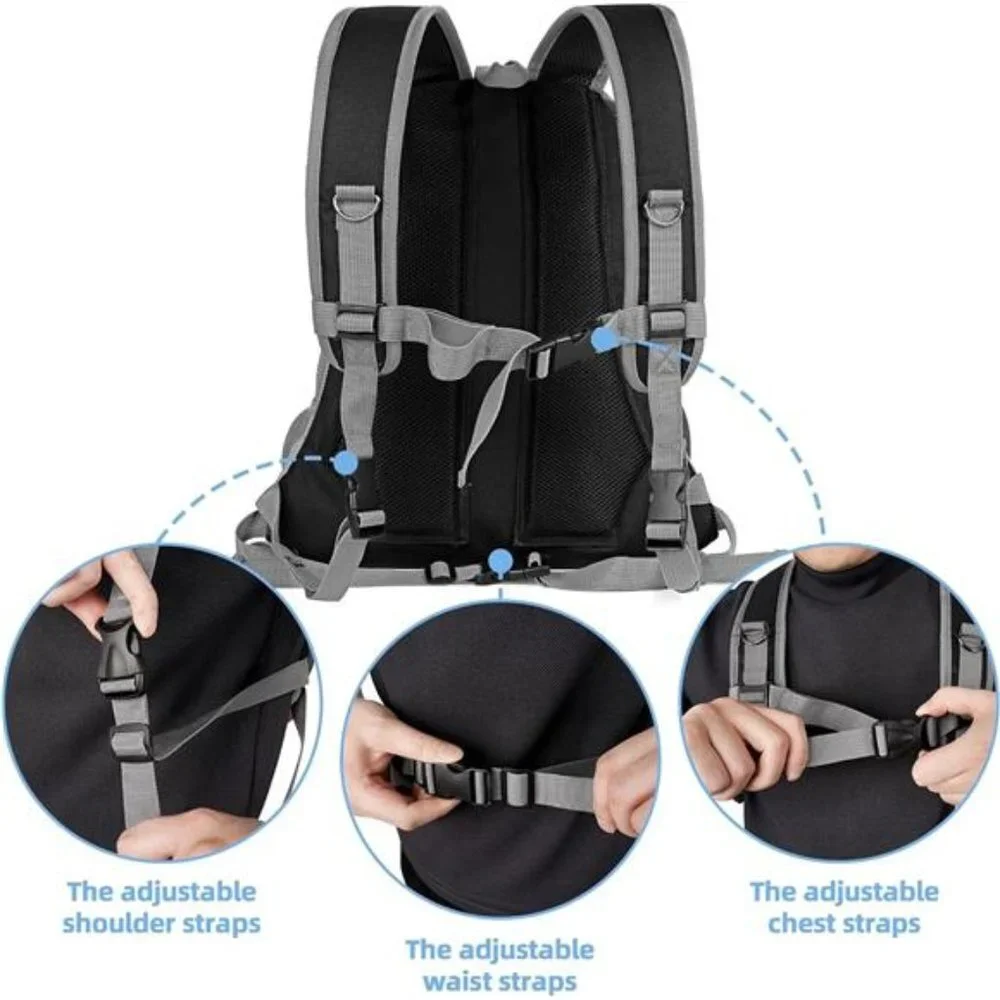 Dog Carrier Backpack Side Storage Pockets Dog Backpack Carrier Adjustable Straps